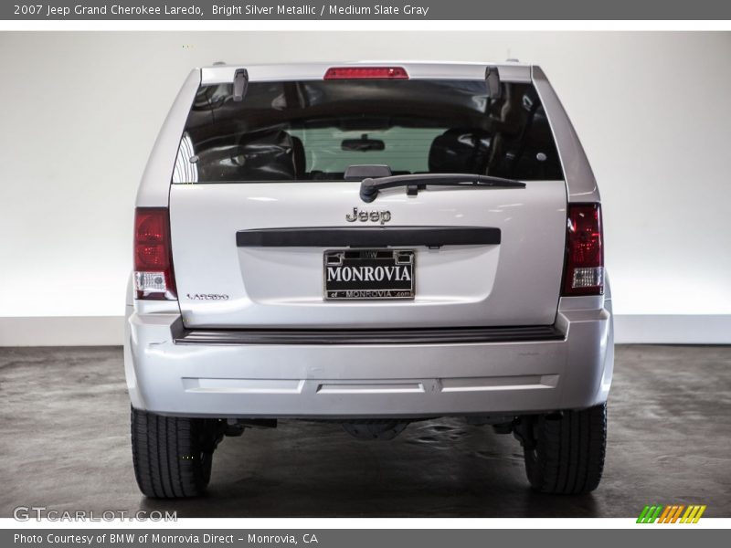 Bright Silver Metallic / Medium Slate Gray 2007 Jeep Grand Cherokee Laredo