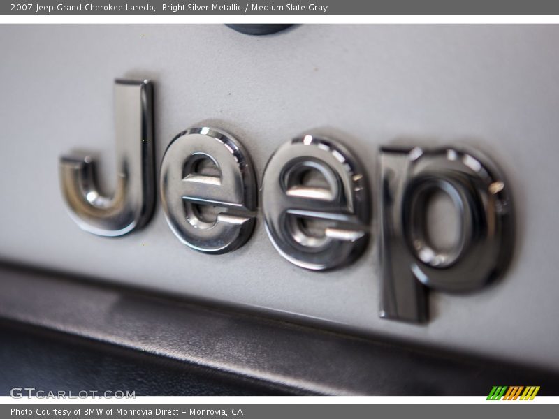 Bright Silver Metallic / Medium Slate Gray 2007 Jeep Grand Cherokee Laredo