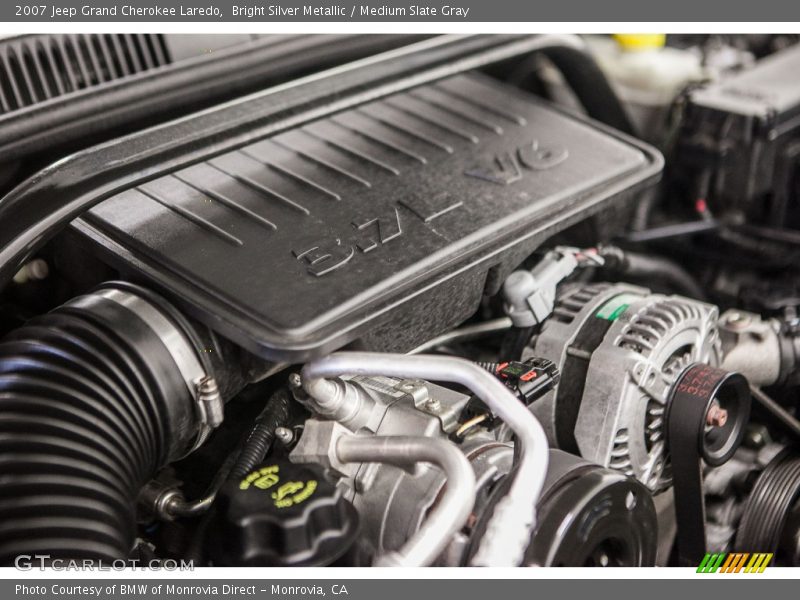 Bright Silver Metallic / Medium Slate Gray 2007 Jeep Grand Cherokee Laredo