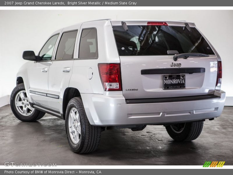 Bright Silver Metallic / Medium Slate Gray 2007 Jeep Grand Cherokee Laredo