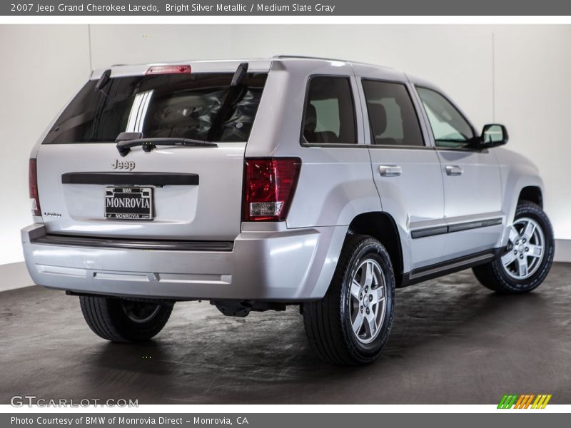 Bright Silver Metallic / Medium Slate Gray 2007 Jeep Grand Cherokee Laredo