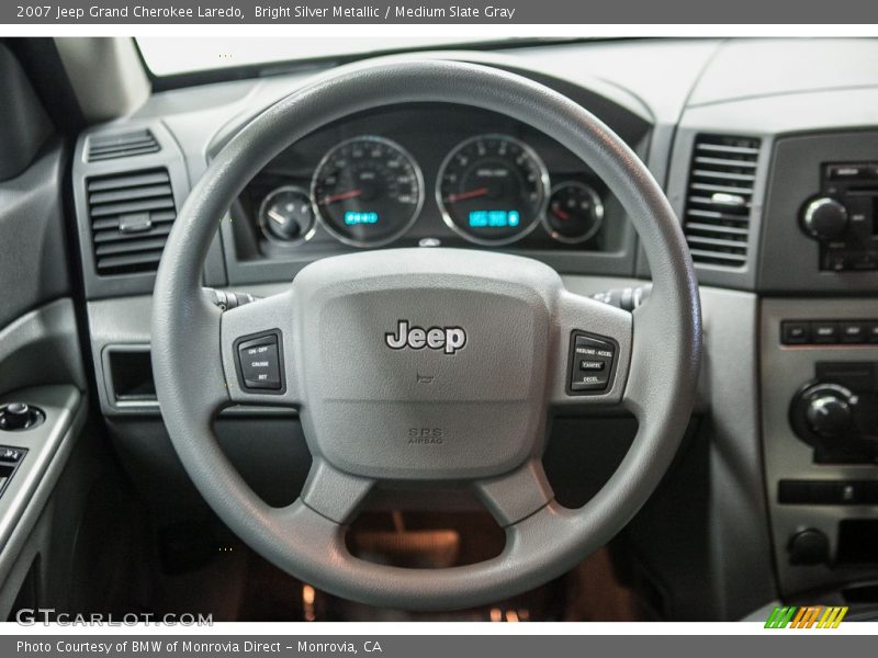 Bright Silver Metallic / Medium Slate Gray 2007 Jeep Grand Cherokee Laredo