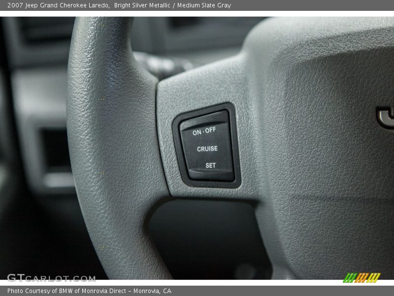 Bright Silver Metallic / Medium Slate Gray 2007 Jeep Grand Cherokee Laredo