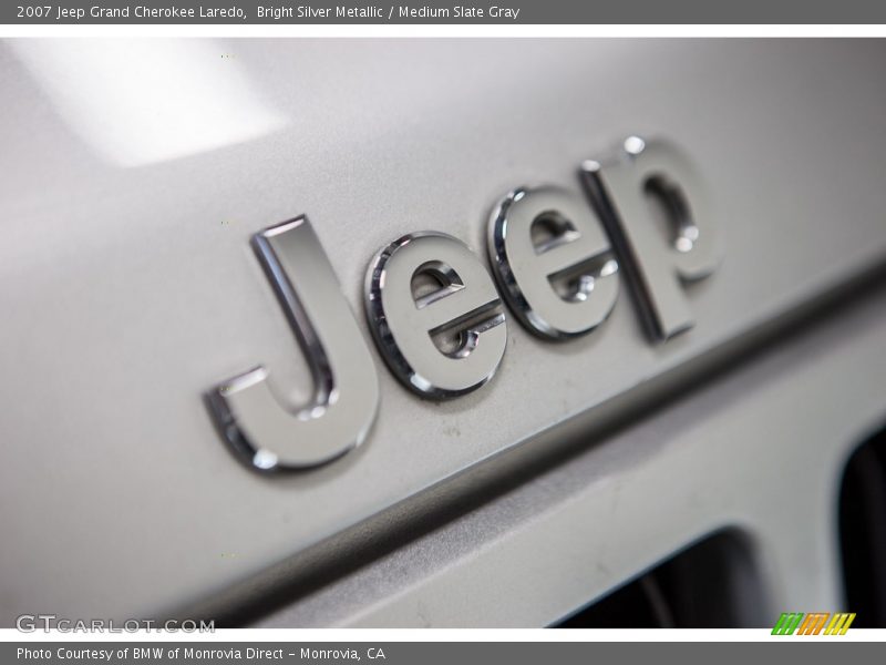 Bright Silver Metallic / Medium Slate Gray 2007 Jeep Grand Cherokee Laredo