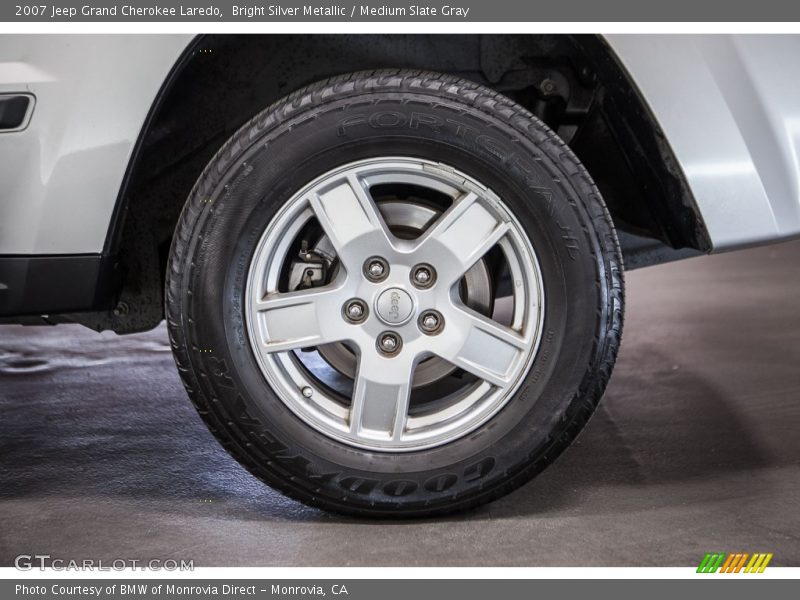 Bright Silver Metallic / Medium Slate Gray 2007 Jeep Grand Cherokee Laredo