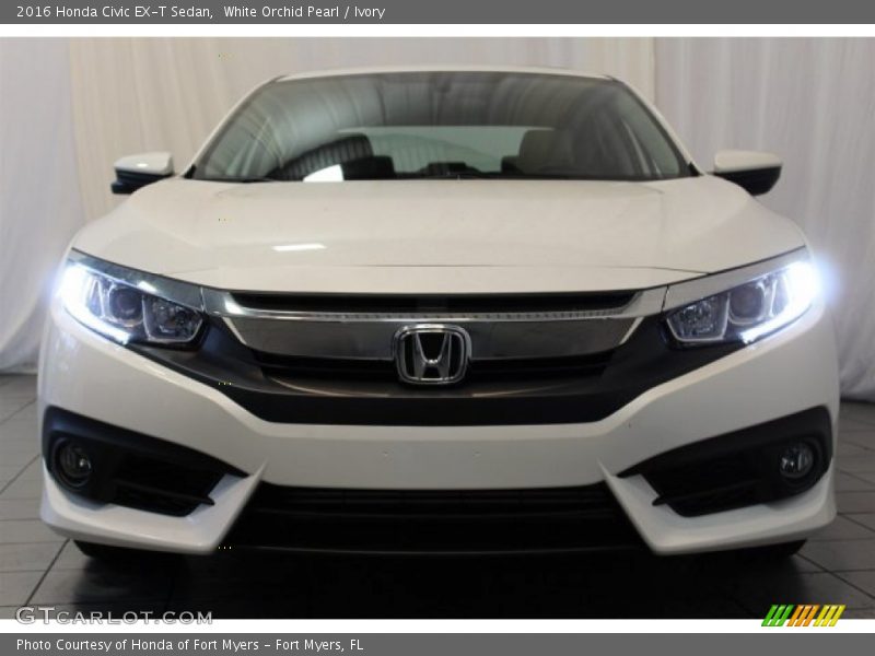 White Orchid Pearl / Ivory 2016 Honda Civic EX-T Sedan