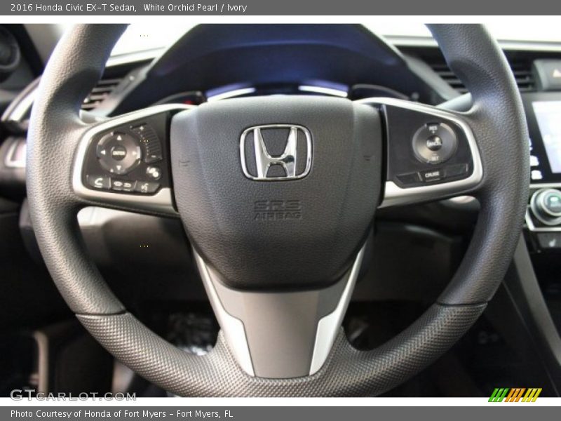 White Orchid Pearl / Ivory 2016 Honda Civic EX-T Sedan