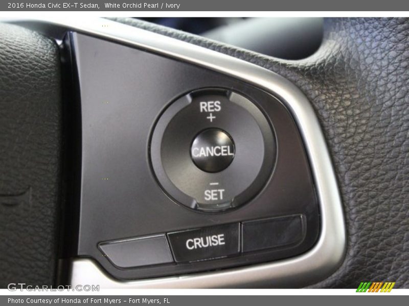 White Orchid Pearl / Ivory 2016 Honda Civic EX-T Sedan