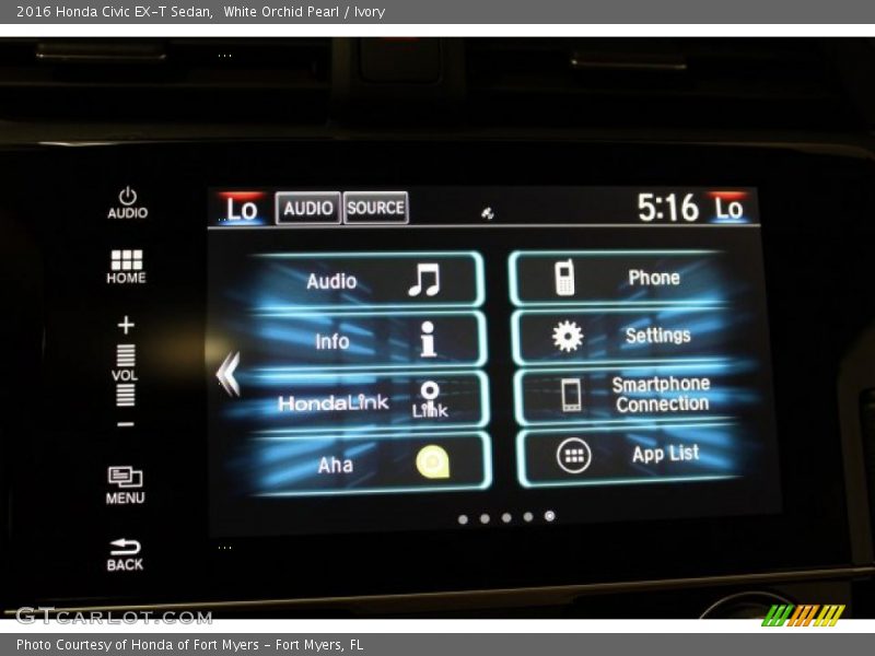 White Orchid Pearl / Ivory 2016 Honda Civic EX-T Sedan