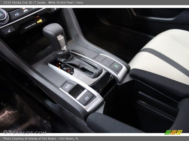 White Orchid Pearl / Ivory 2016 Honda Civic EX-T Sedan