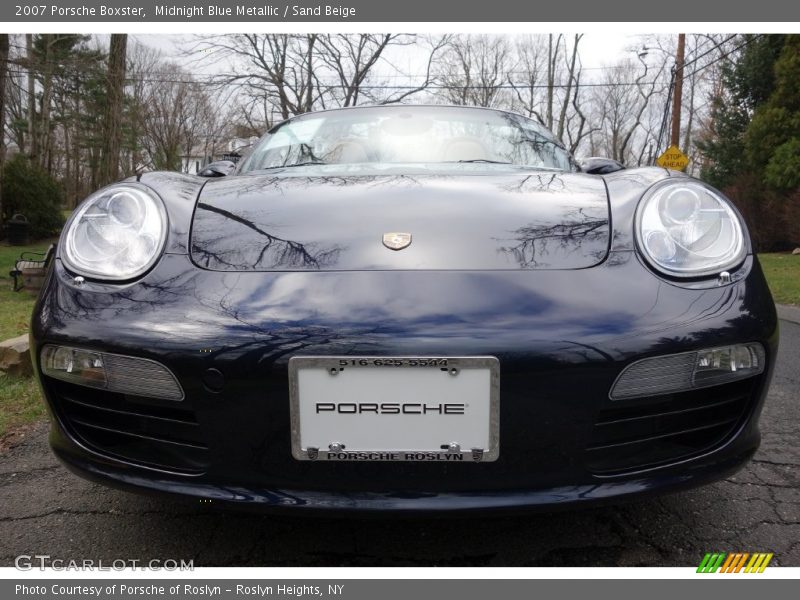 Midnight Blue Metallic / Sand Beige 2007 Porsche Boxster