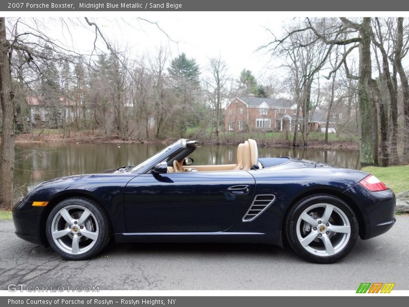 Midnight Blue Metallic / Sand Beige 2007 Porsche Boxster