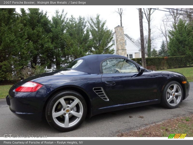 Midnight Blue Metallic / Sand Beige 2007 Porsche Boxster