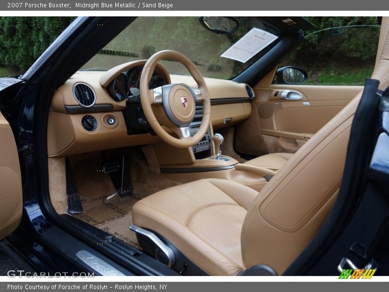 Midnight Blue Metallic / Sand Beige 2007 Porsche Boxster