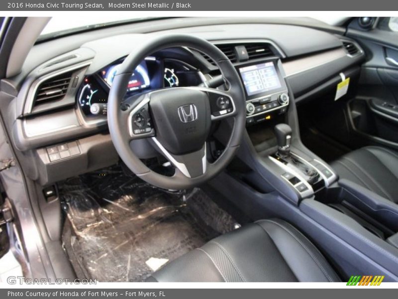 Black Interior - 2016 Civic Touring Sedan 