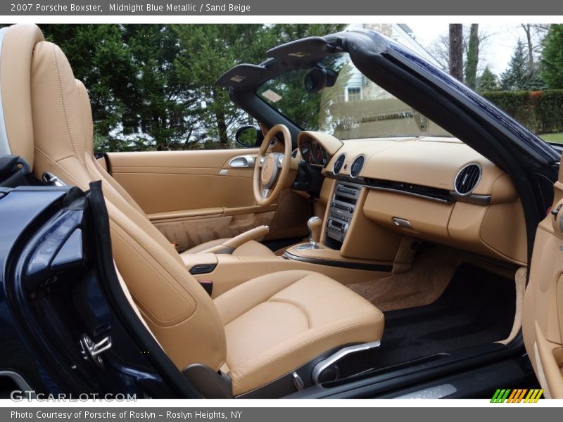 Midnight Blue Metallic / Sand Beige 2007 Porsche Boxster