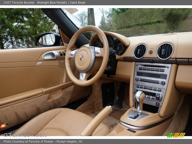 Midnight Blue Metallic / Sand Beige 2007 Porsche Boxster