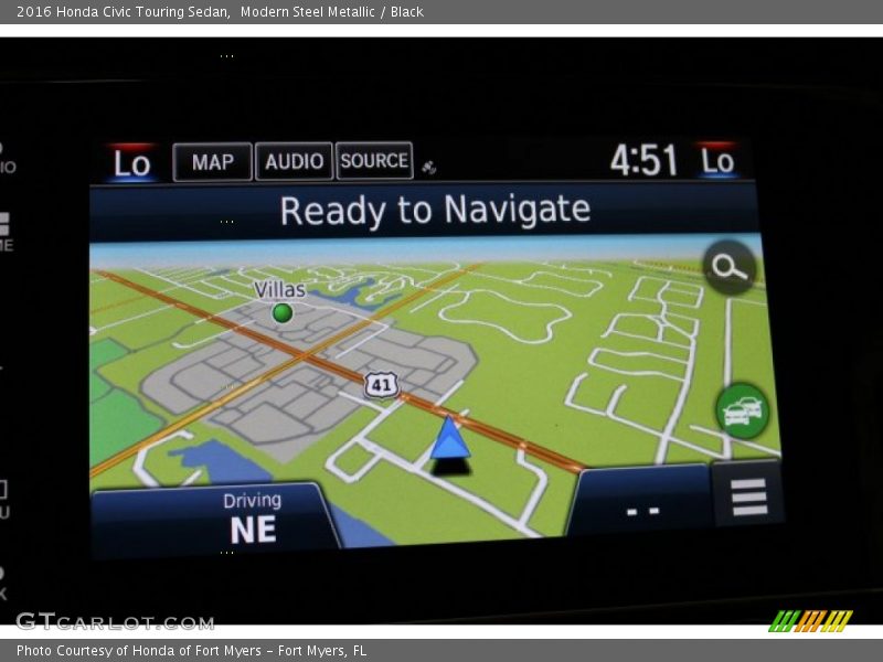 Navigation of 2016 Civic Touring Sedan