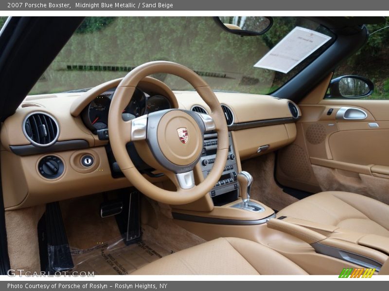 Midnight Blue Metallic / Sand Beige 2007 Porsche Boxster