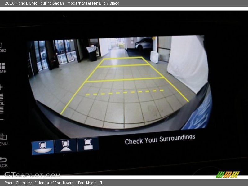 Modern Steel Metallic / Black 2016 Honda Civic Touring Sedan