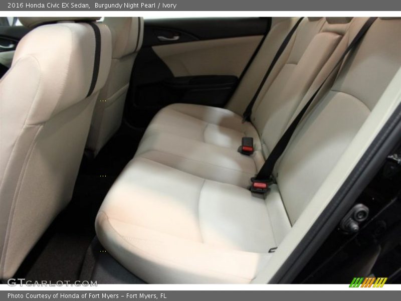 Burgundy Night Pearl / Ivory 2016 Honda Civic EX Sedan