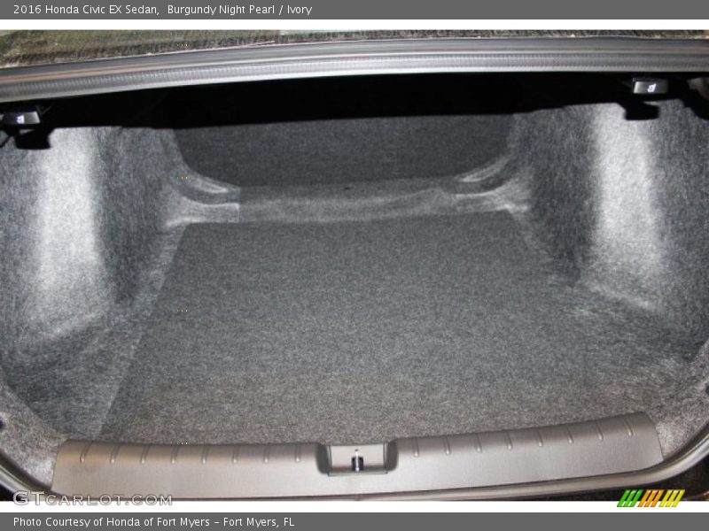 Burgundy Night Pearl / Ivory 2016 Honda Civic EX Sedan