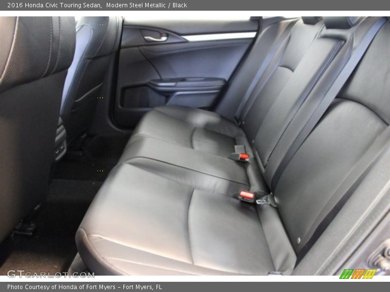 Modern Steel Metallic / Black 2016 Honda Civic Touring Sedan