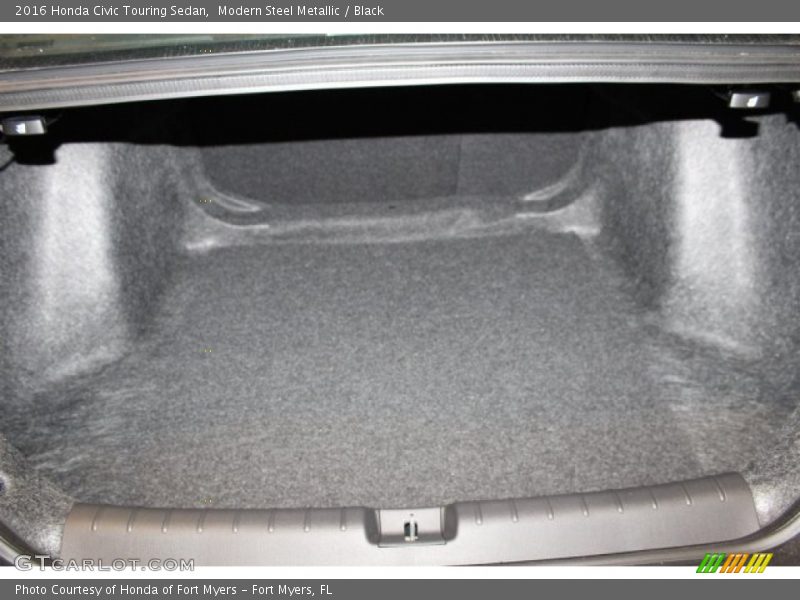 Modern Steel Metallic / Black 2016 Honda Civic Touring Sedan