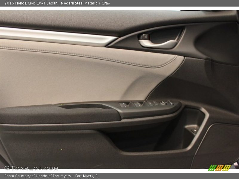 Modern Steel Metallic / Gray 2016 Honda Civic EX-T Sedan