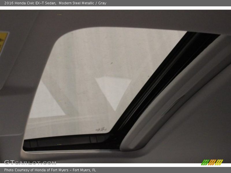 Modern Steel Metallic / Gray 2016 Honda Civic EX-T Sedan