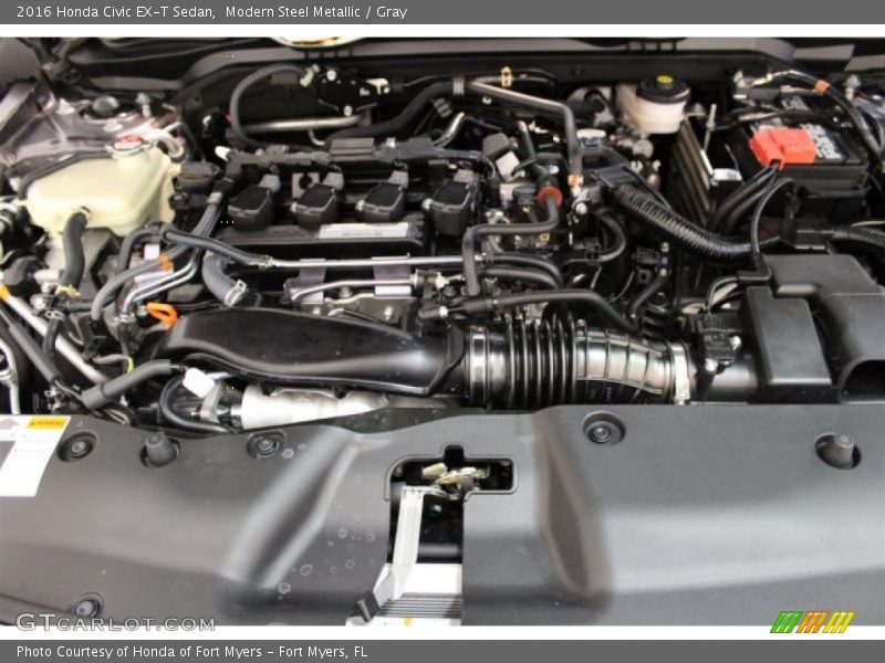 Modern Steel Metallic / Gray 2016 Honda Civic EX-T Sedan