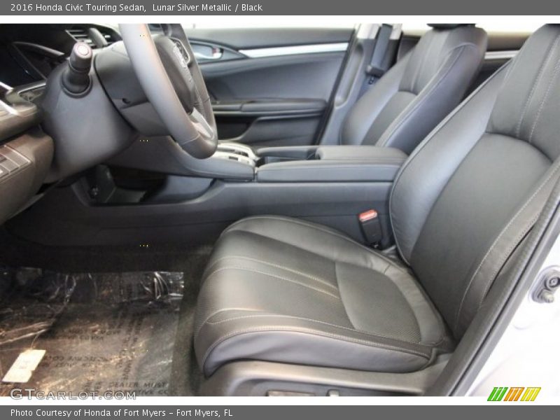 Lunar Silver Metallic / Black 2016 Honda Civic Touring Sedan