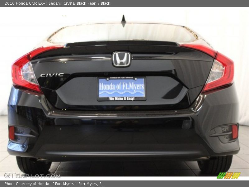 Crystal Black Pearl / Black 2016 Honda Civic EX-T Sedan