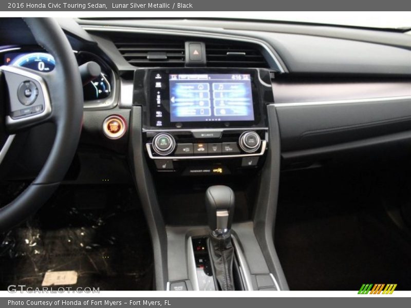 Lunar Silver Metallic / Black 2016 Honda Civic Touring Sedan