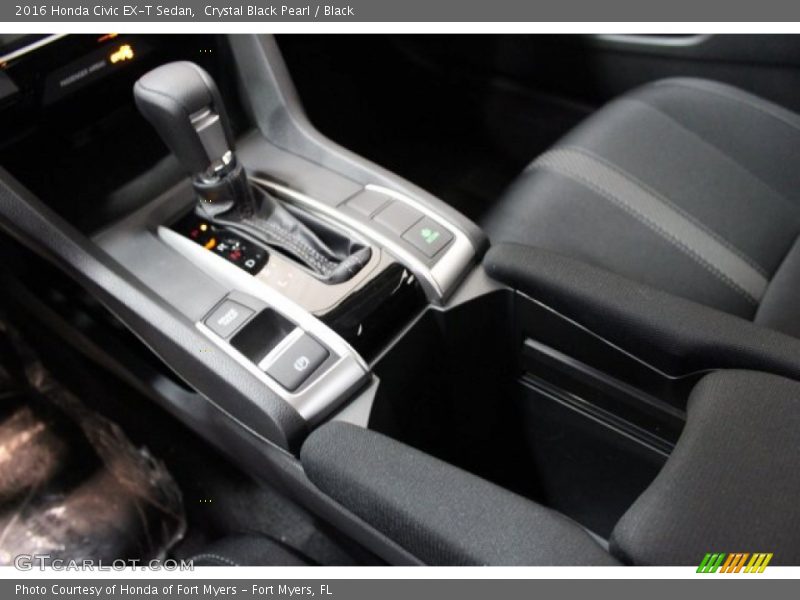 Crystal Black Pearl / Black 2016 Honda Civic EX-T Sedan