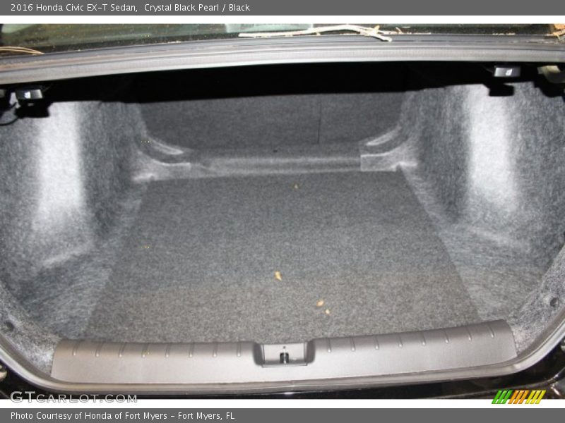 Crystal Black Pearl / Black 2016 Honda Civic EX-T Sedan