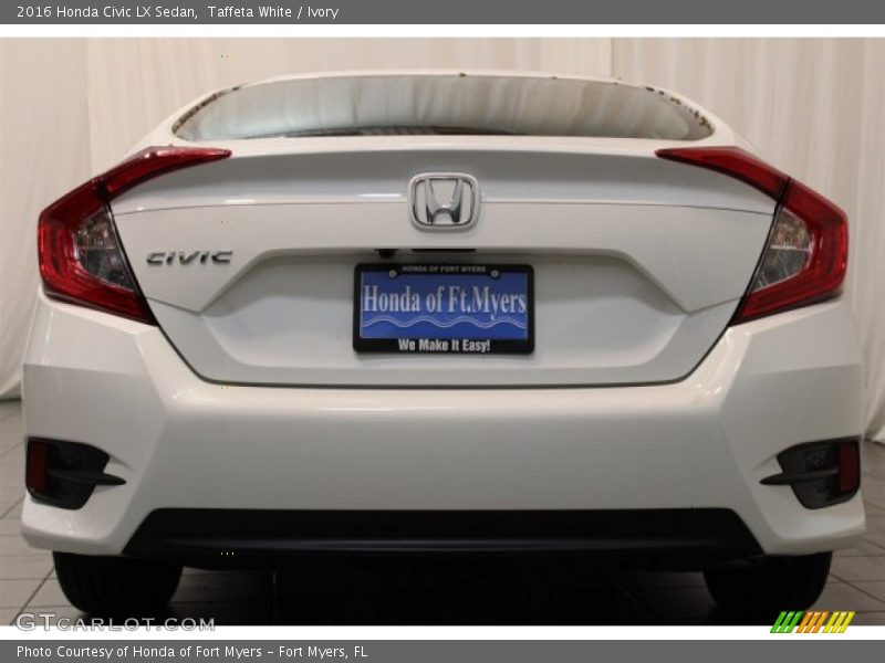 Taffeta White / Ivory 2016 Honda Civic LX Sedan