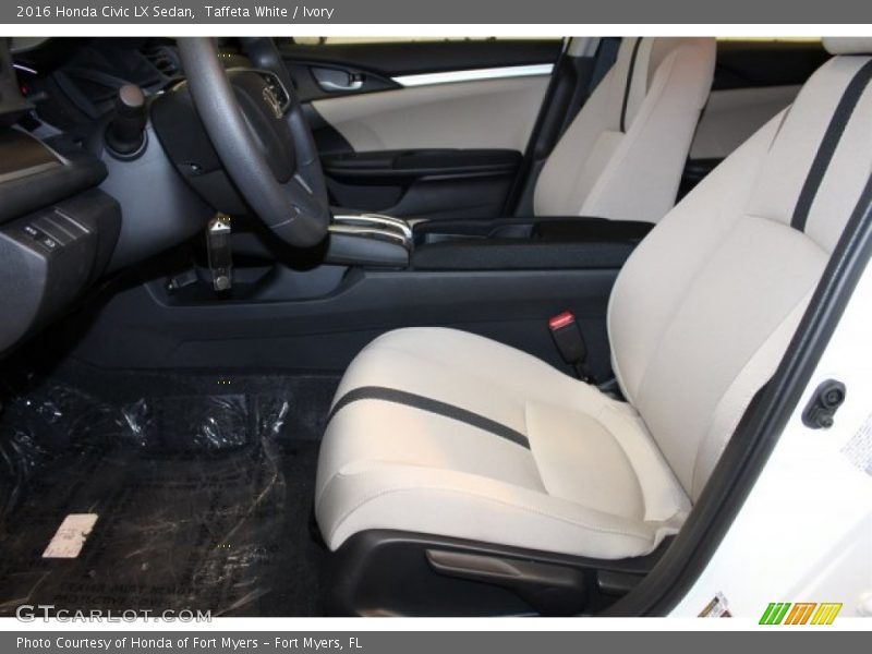 Taffeta White / Ivory 2016 Honda Civic LX Sedan