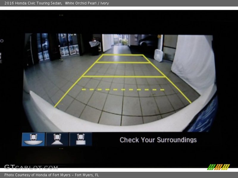 White Orchid Pearl / Ivory 2016 Honda Civic Touring Sedan