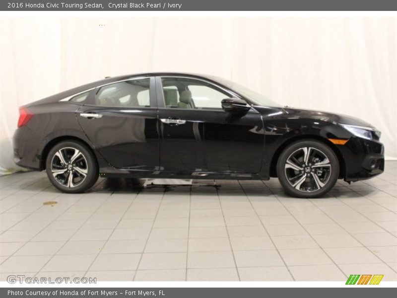Crystal Black Pearl / Ivory 2016 Honda Civic Touring Sedan
