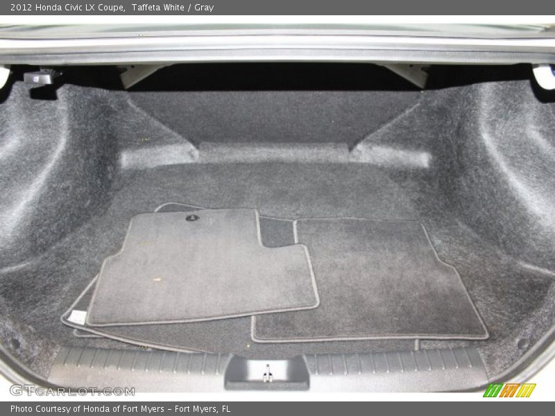 Taffeta White / Gray 2012 Honda Civic LX Coupe