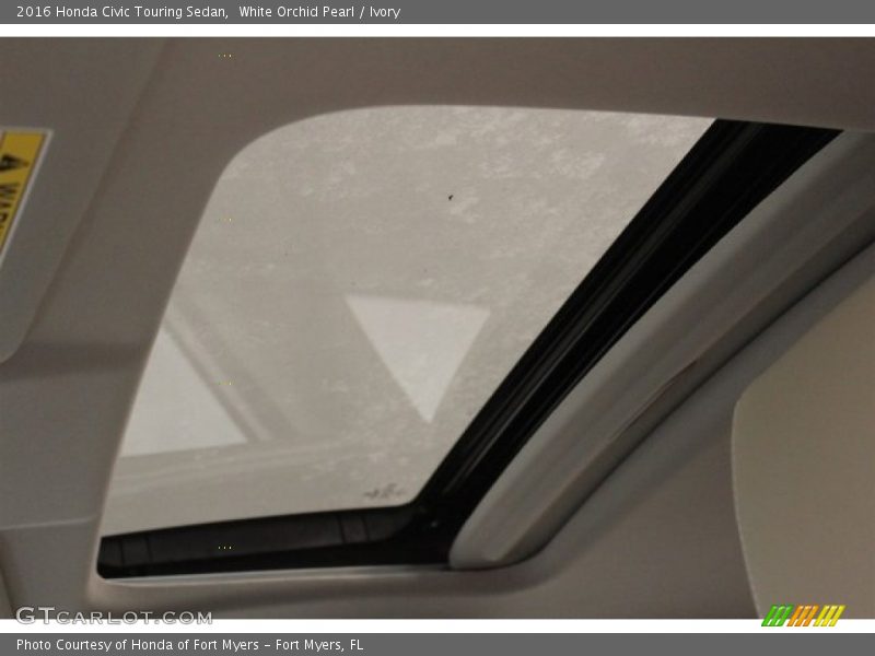 White Orchid Pearl / Ivory 2016 Honda Civic Touring Sedan