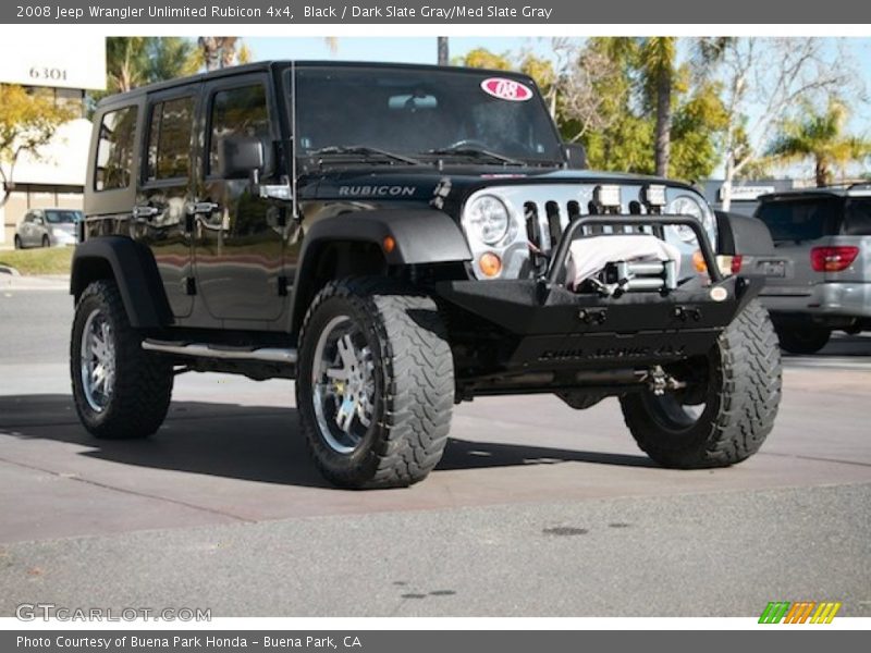 Black / Dark Slate Gray/Med Slate Gray 2008 Jeep Wrangler Unlimited Rubicon 4x4