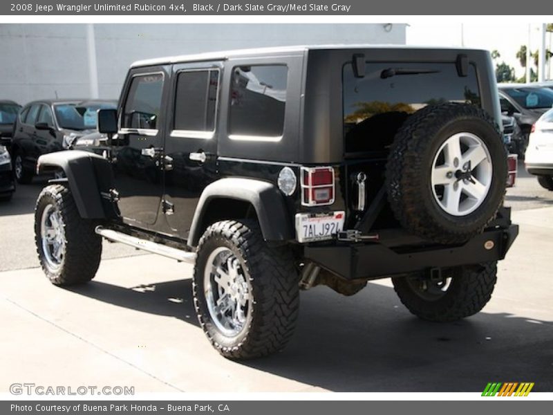 Black / Dark Slate Gray/Med Slate Gray 2008 Jeep Wrangler Unlimited Rubicon 4x4