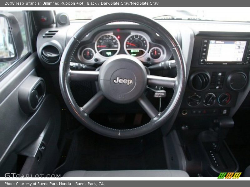 Black / Dark Slate Gray/Med Slate Gray 2008 Jeep Wrangler Unlimited Rubicon 4x4