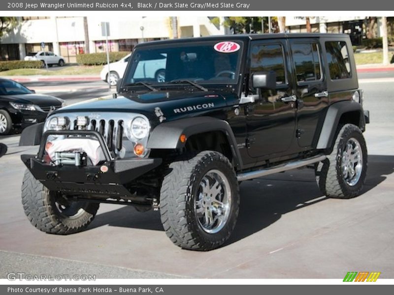 Black / Dark Slate Gray/Med Slate Gray 2008 Jeep Wrangler Unlimited Rubicon 4x4