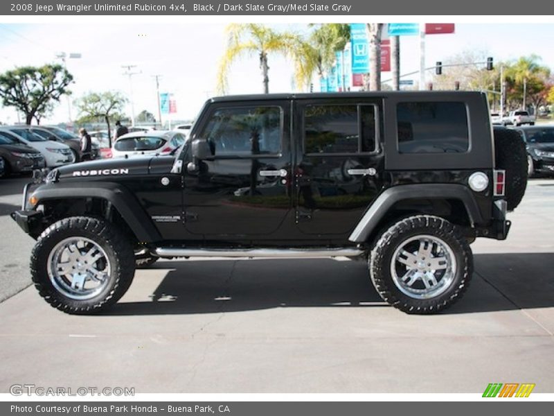 Black / Dark Slate Gray/Med Slate Gray 2008 Jeep Wrangler Unlimited Rubicon 4x4
