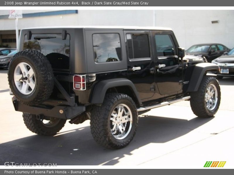 Black / Dark Slate Gray/Med Slate Gray 2008 Jeep Wrangler Unlimited Rubicon 4x4