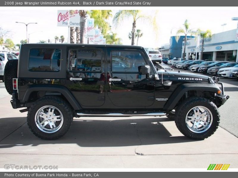 Black / Dark Slate Gray/Med Slate Gray 2008 Jeep Wrangler Unlimited Rubicon 4x4