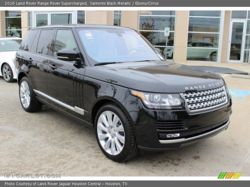 Santorini Black Metallic / Ebony/Cirrus 2016 Land Rover Range Rover Supercharged